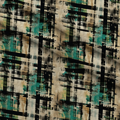 Weathered Tartan Pattern 5 Minky Fabric