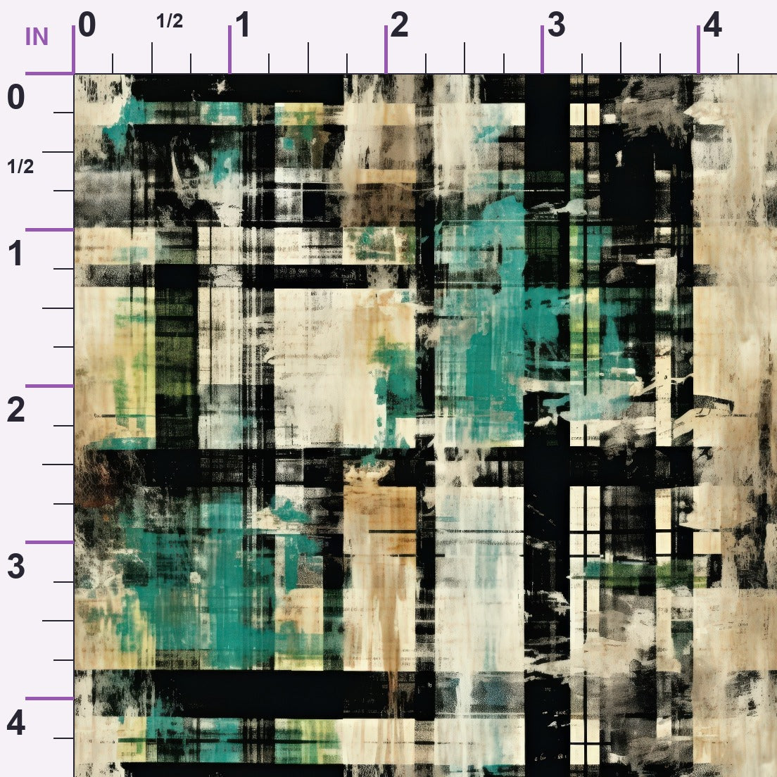 Weathered Tartan Pattern 5 Minky Fabric
