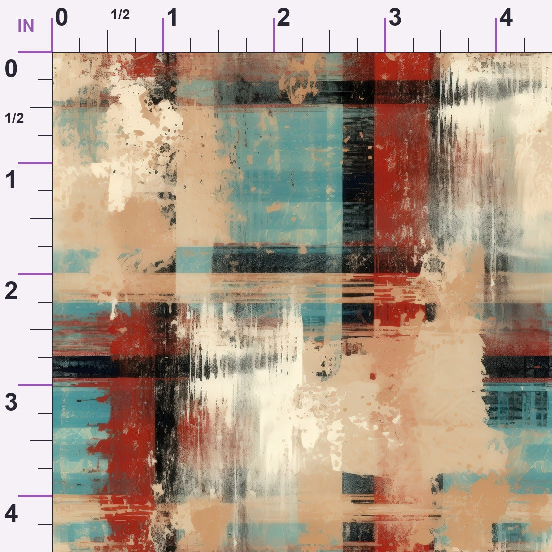 Weathered Tartan Pattern 7 Minky Fabric