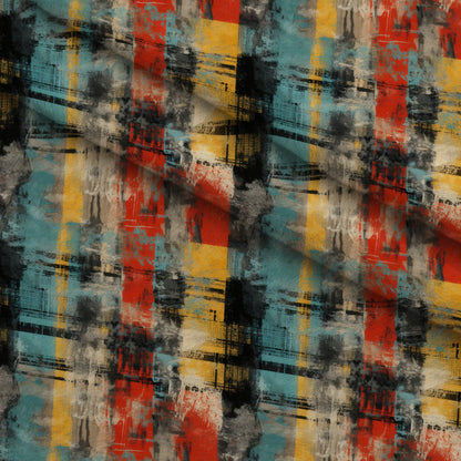 Weathered Tartan Pattern 9 Minky Fabric