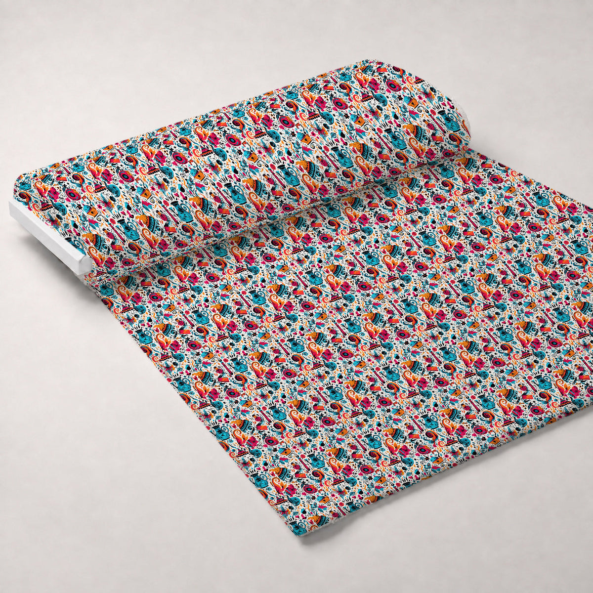 Whimsical Teatime Pattern 12 Minky Fabric