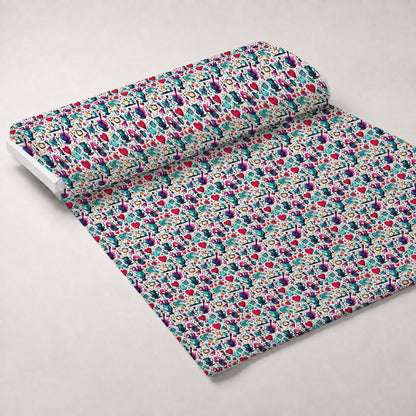 Whimsical Teatime Pattern 3 Minky Fabric