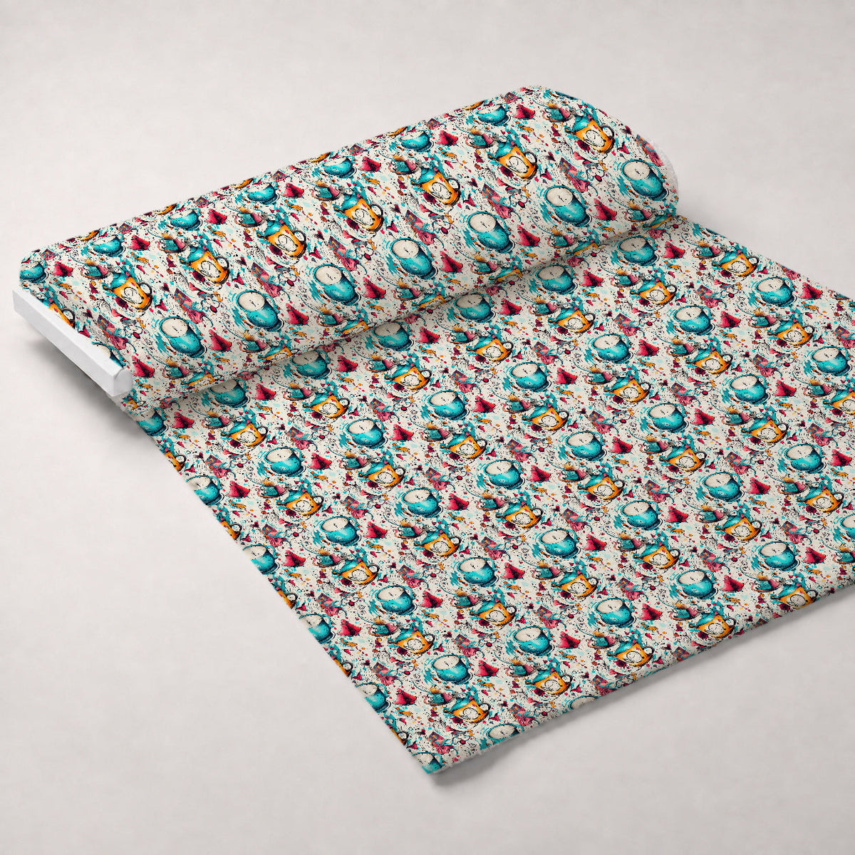 Whimsical Teatime Pattern 4 Minky Fabric