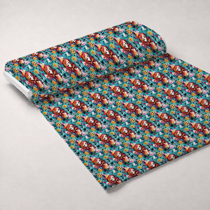 Whimsical Teatime Pattern 7 Minky Fabric
