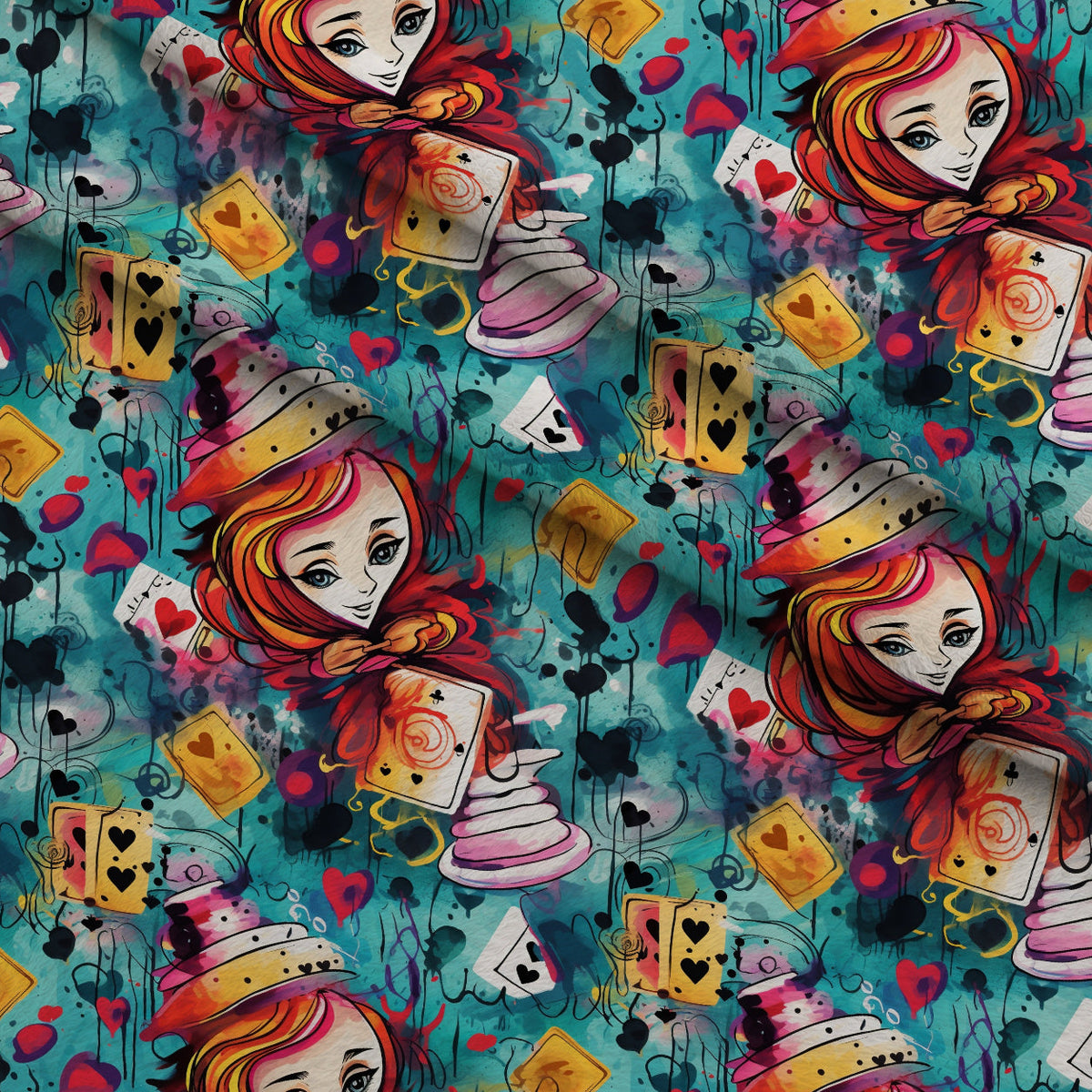 Whimsical Teatime Pattern 7 Minky Fabric