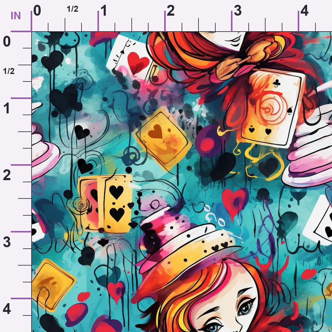 Whimsical Teatime Pattern 7 Minky Fabric