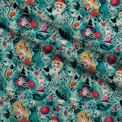 Whimsical Teatime Pattern 8 Minky Fabric