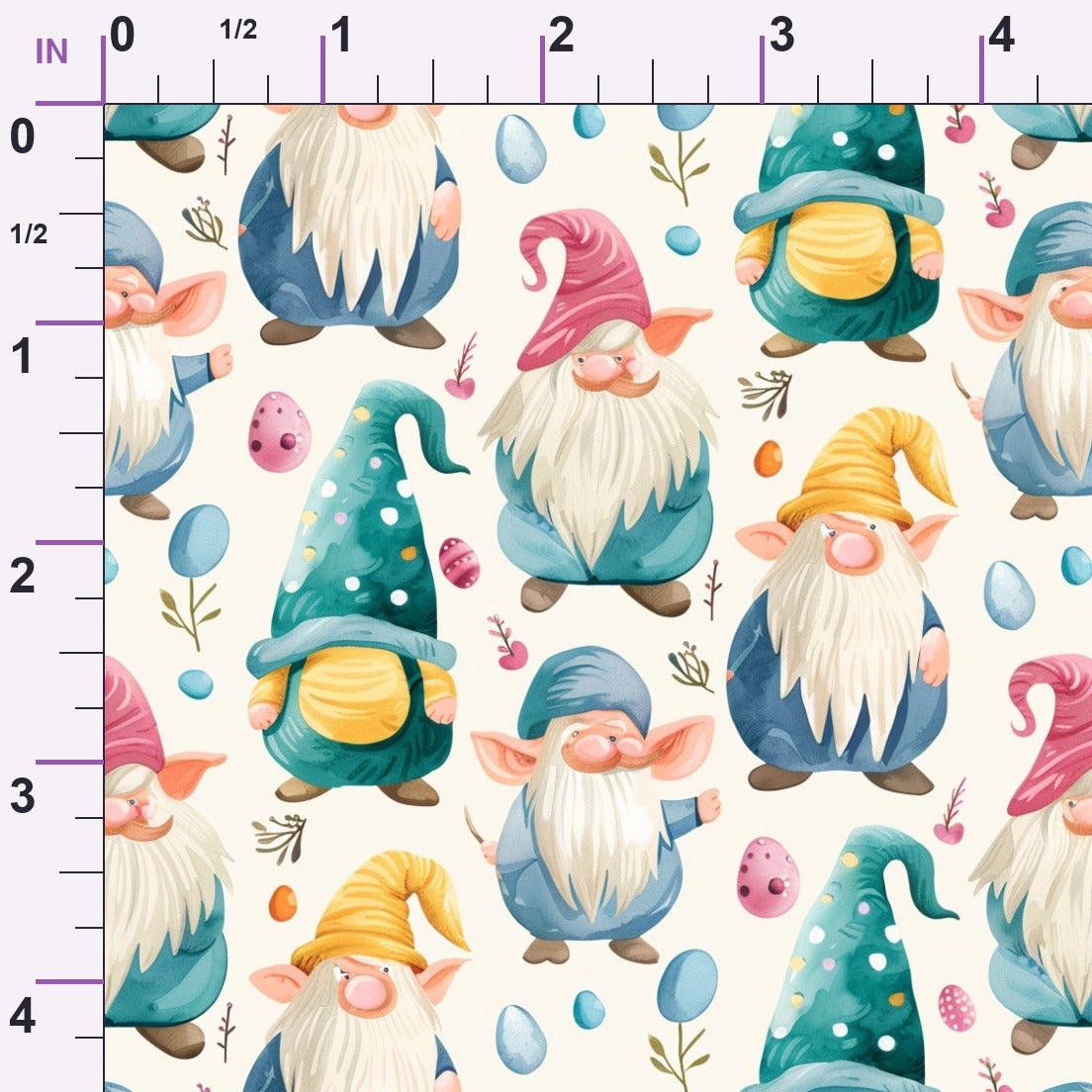 Whiskered Egg Hunt Pattern 1 Minky Fabric