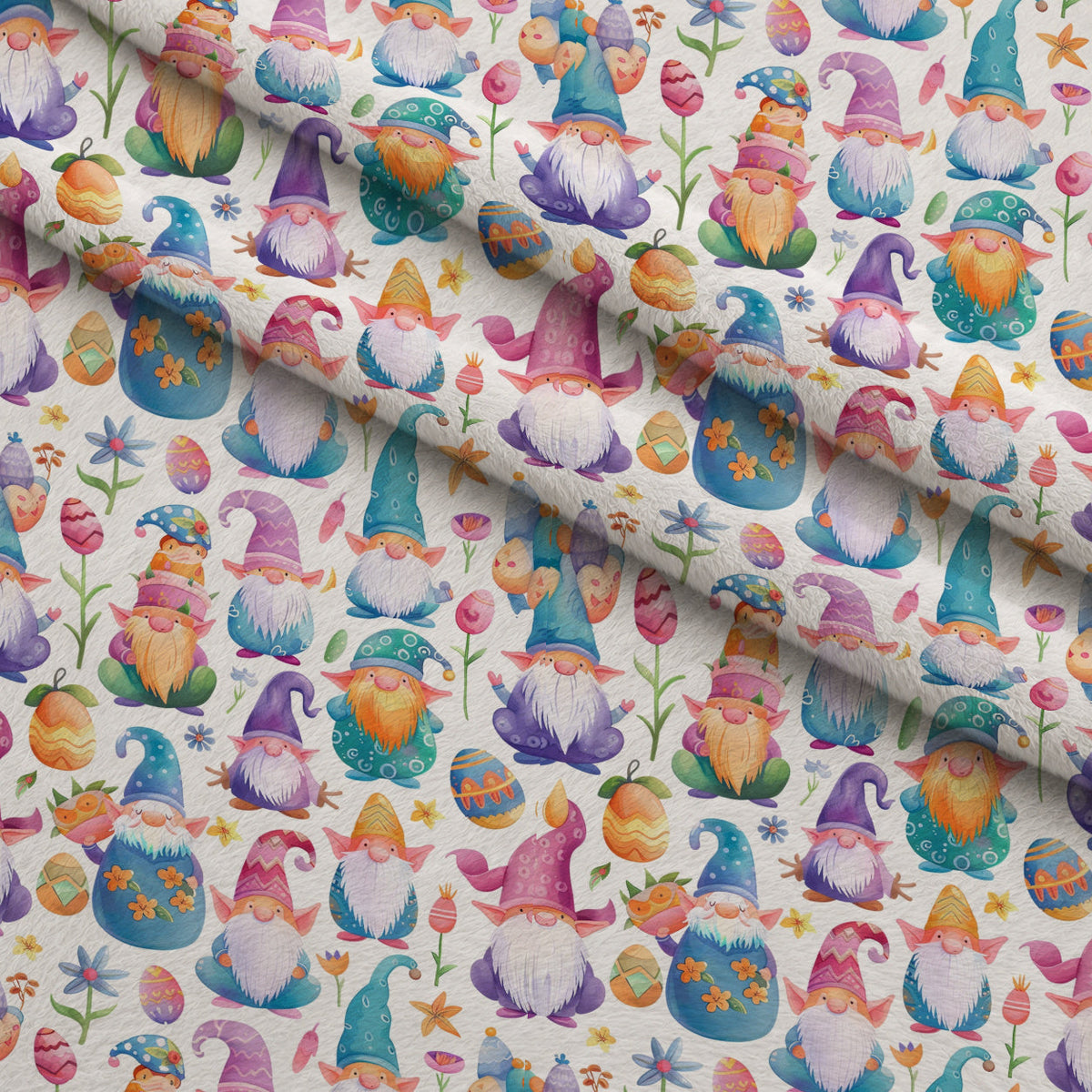 Whiskered Egg Hunt Pattern 12 Minky Fabric