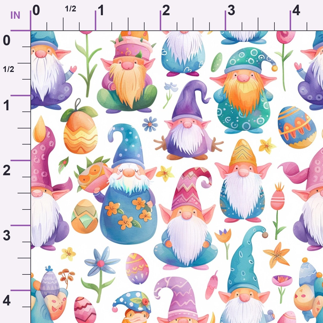 Whiskered Egg Hunt Pattern 12 Minky Fabric