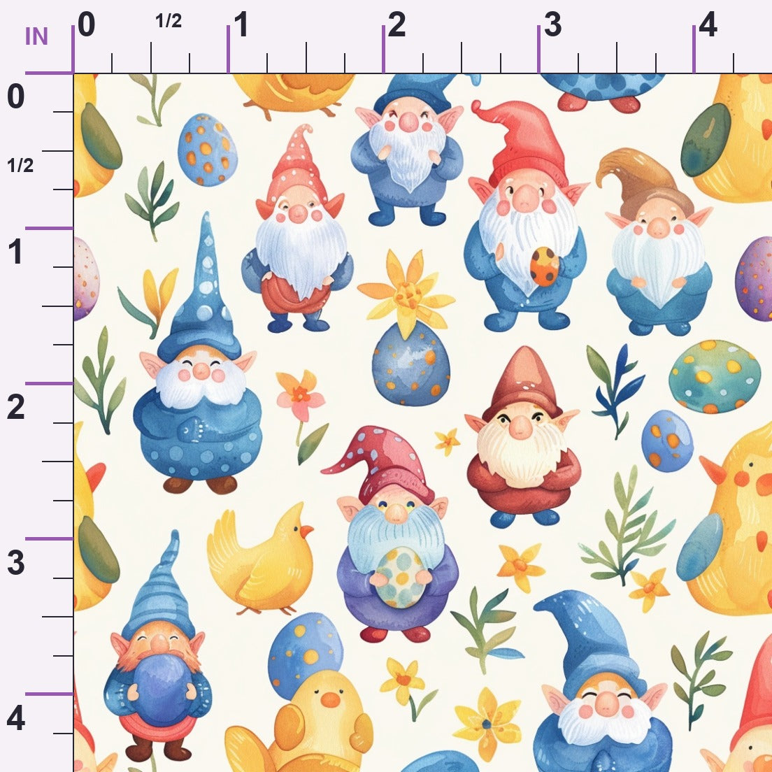 Whiskered Egg Hunt Pattern 2 Minky Fabric