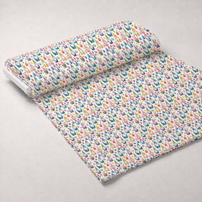 Whiskered Egg Hunt Pattern 3 Minky Fabric