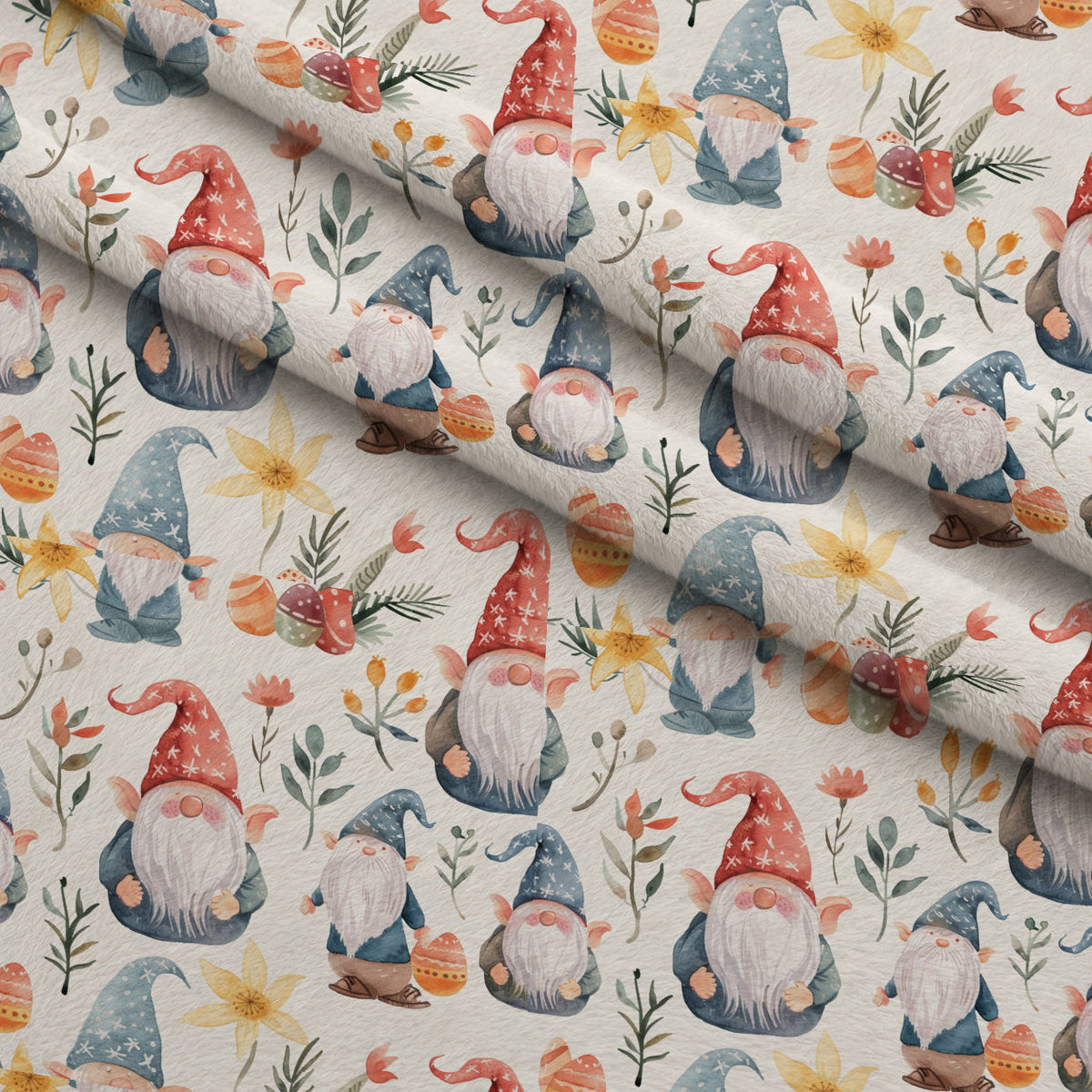 Whiskered Egg Hunt Pattern 4 Minky Fabric