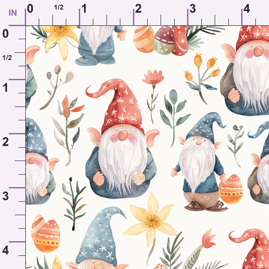 Whiskered Egg Hunt Pattern 4 Minky Fabric