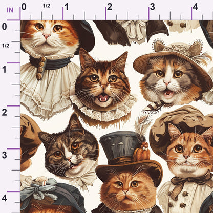 Whiskered Gentry Pattern 2 Minky Fabric