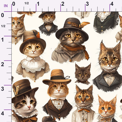 Whiskered Gentry Pattern 3 Minky Fabric