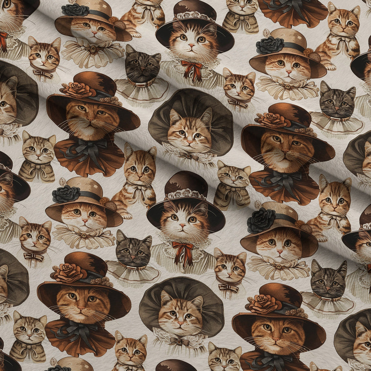 Whiskered Gentry Pattern 4 Minky Fabric