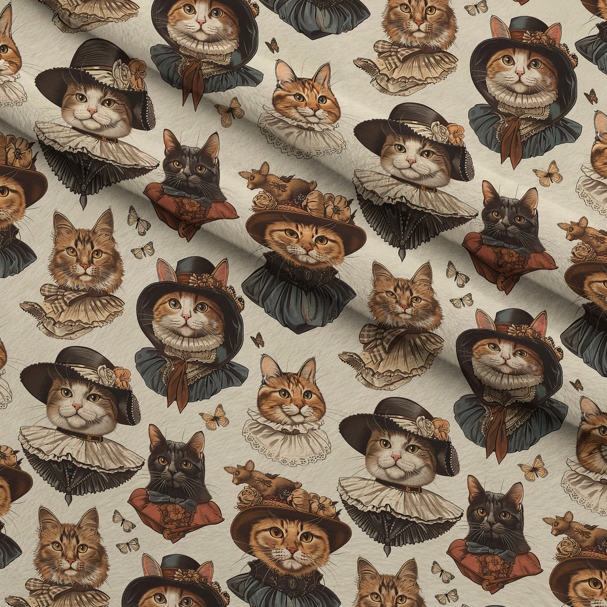 Whiskered Gentry Pattern 5 Minky Fabric