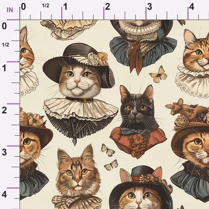 Whiskered Gentry Pattern 5 Minky Fabric