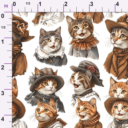 Whiskered Gentry Pattern 8 Minky Fabric