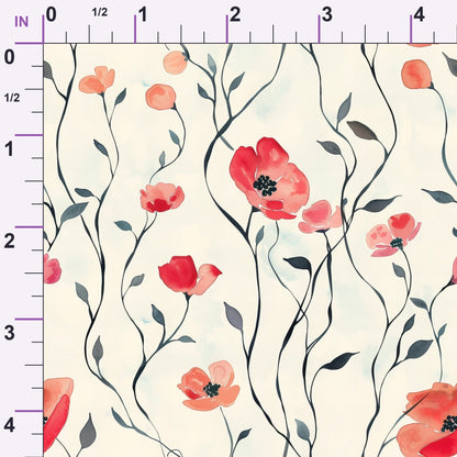 Whispering Stems Pattern 12 Minky Fabric