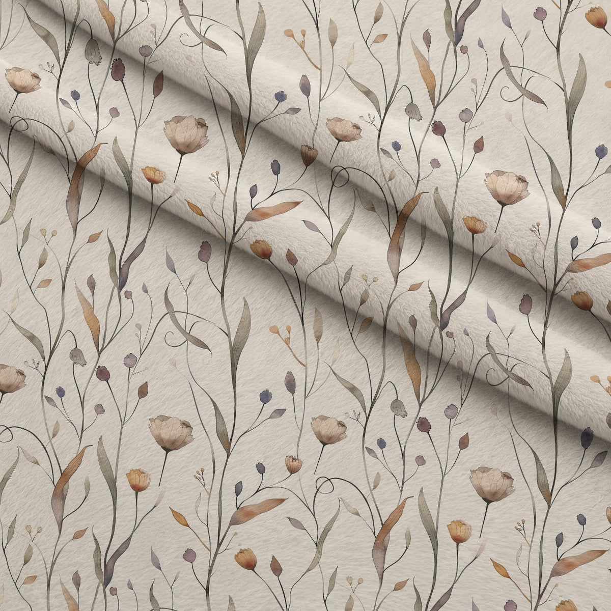 Whispering Stems Pattern 2 Minky Fabric