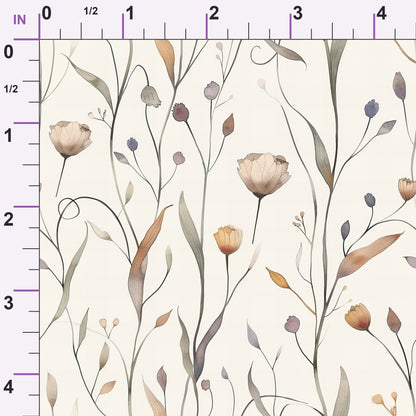 Whispering Stems Pattern 2 Minky Fabric