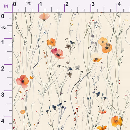 Whispering Stems Pattern 3 Minky Fabric