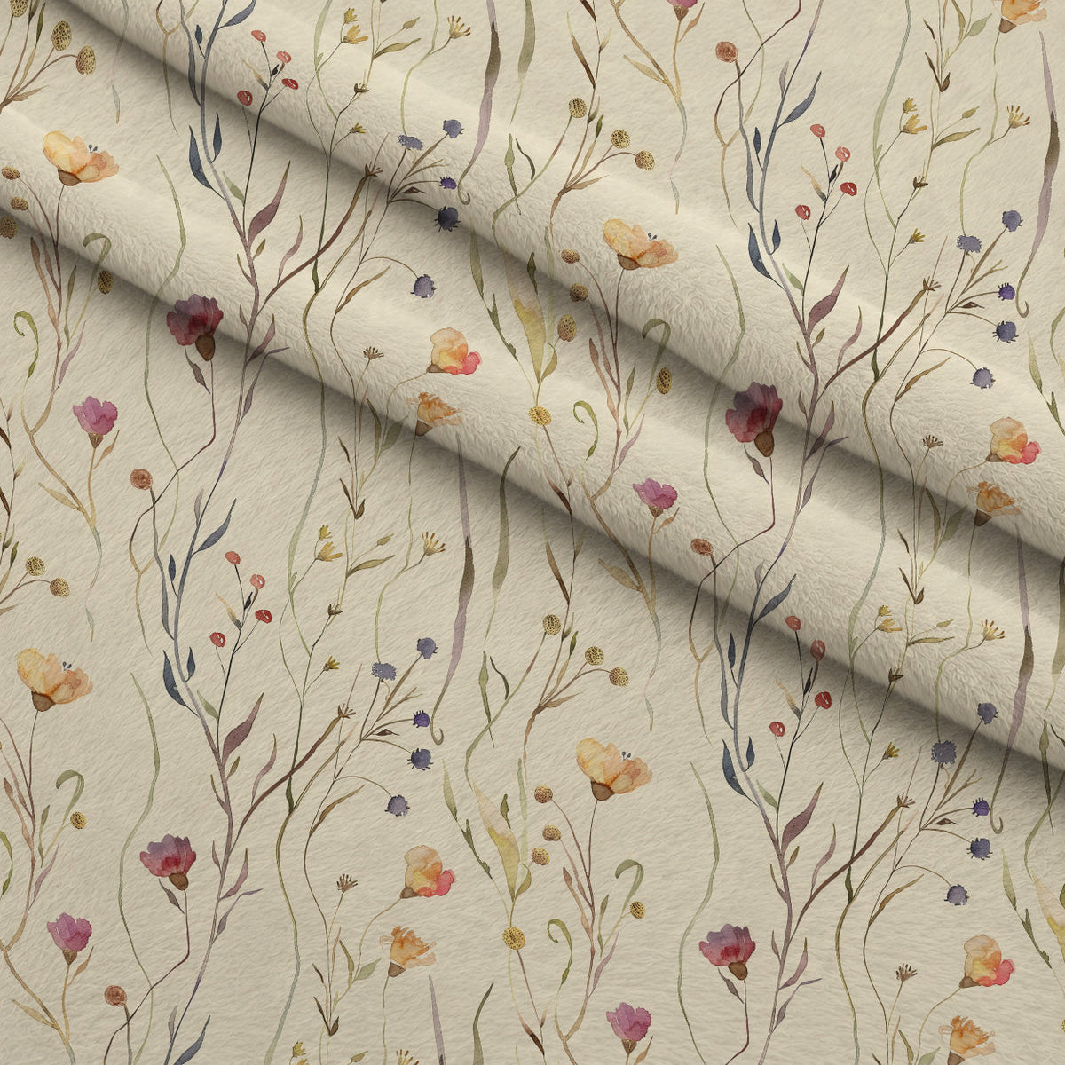 Whispering Stems Pattern 6 Minky Fabric