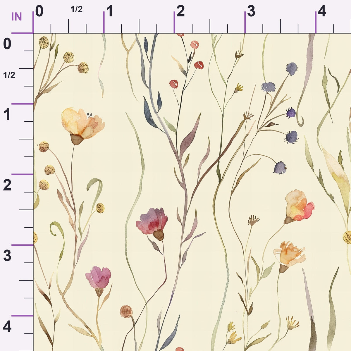 Whispering Stems Pattern 6 Minky Fabric