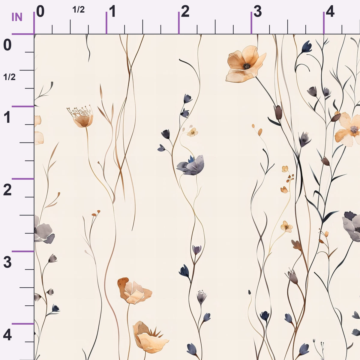 Whispering Stems Pattern 7 Minky Fabric
