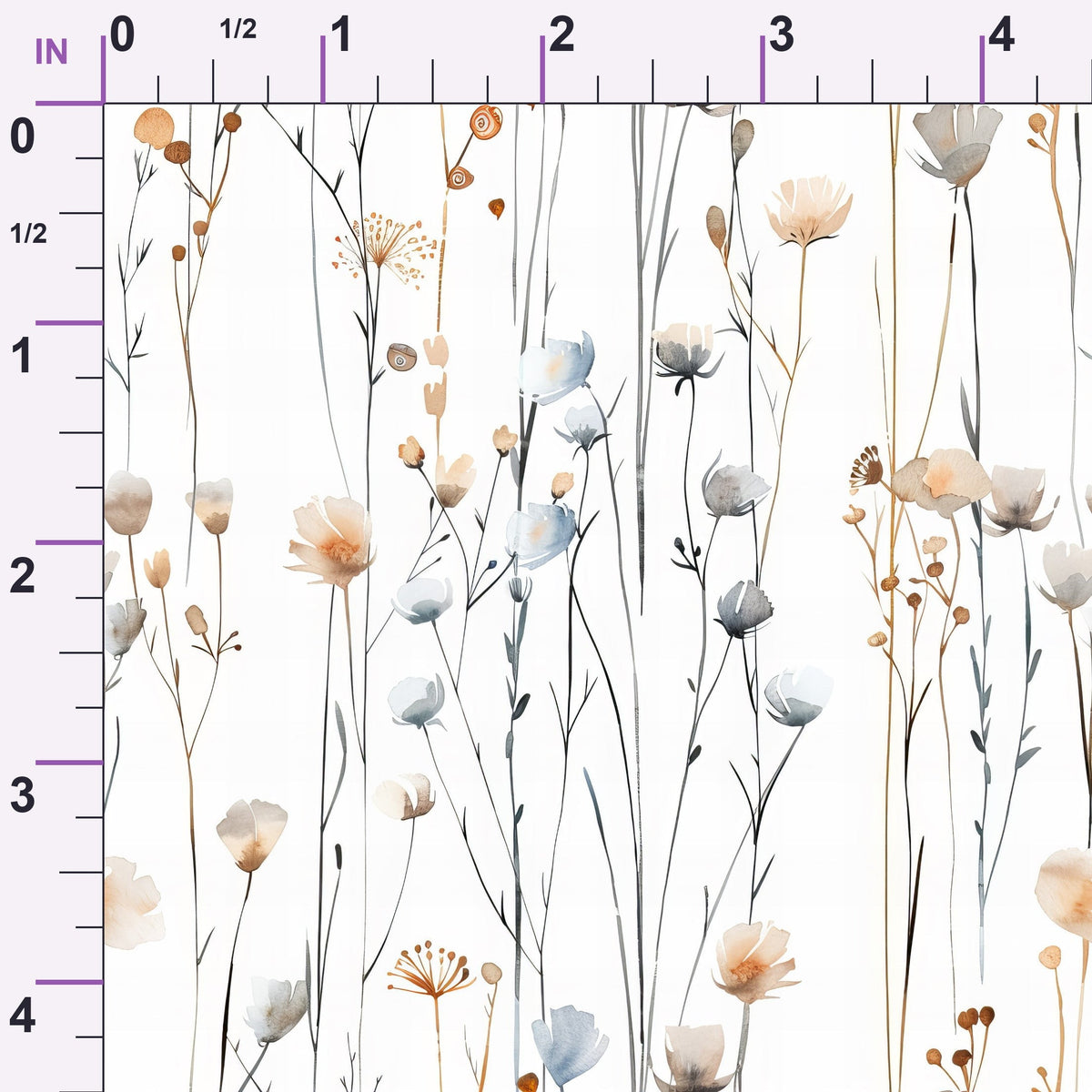 Whispering Stems Pattern 8 Minky Fabric