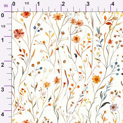 Whispering Stems Pattern 9 Minky Fabric