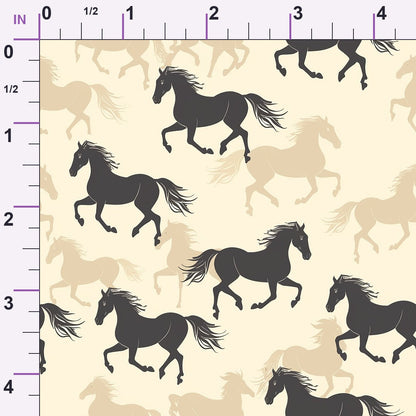 Wild Gallop Pattern 1 Minky Fabric