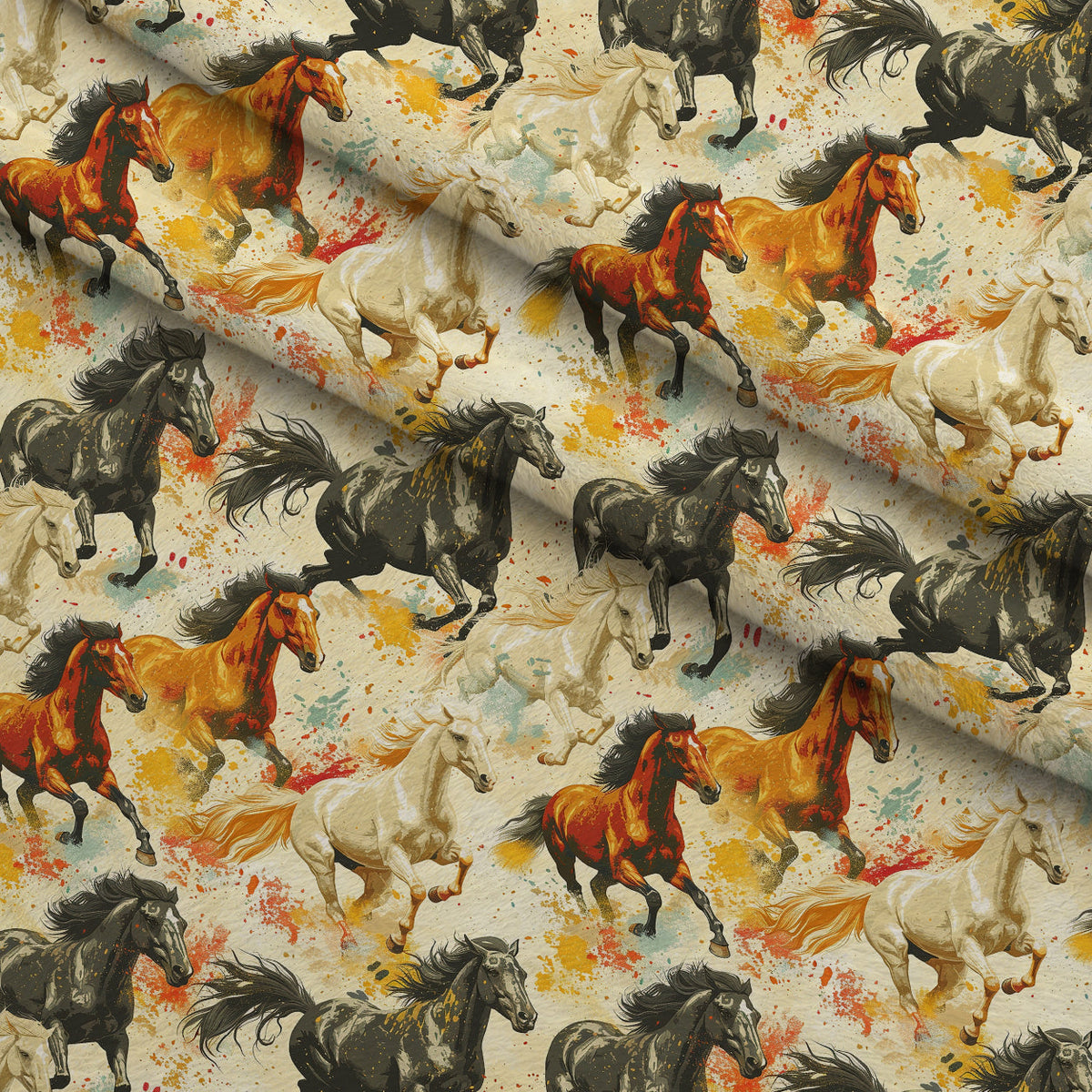 Wild Gallop Pattern 10 Minky Fabric