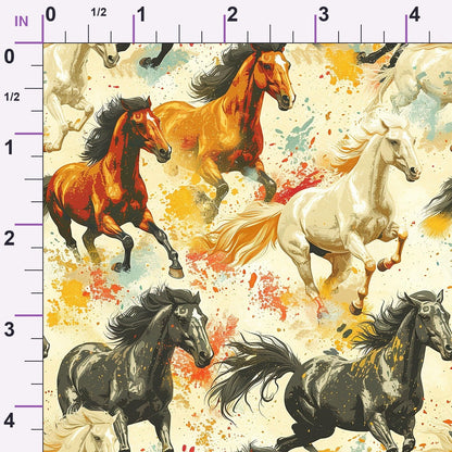 Wild Gallop Pattern 10 Minky Fabric