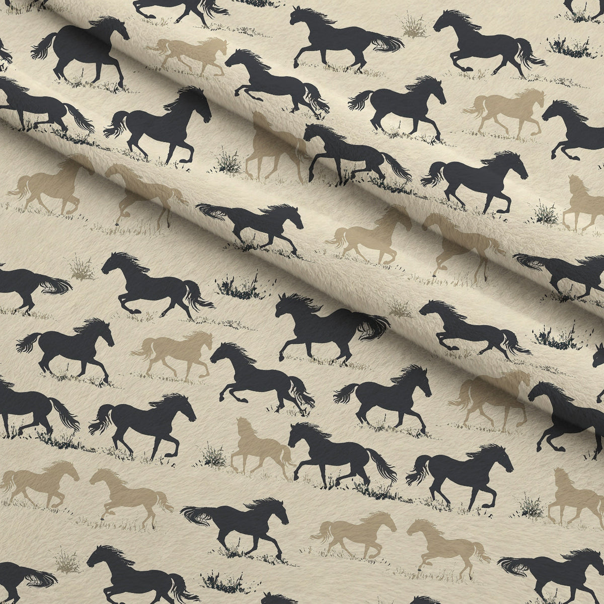 Wild Gallop Pattern 3 Minky Fabric