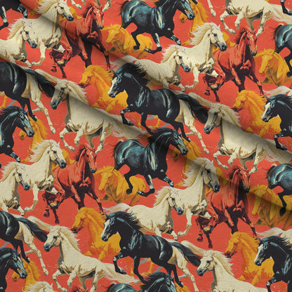 Wild Gallop Pattern 4 Minky Fabric