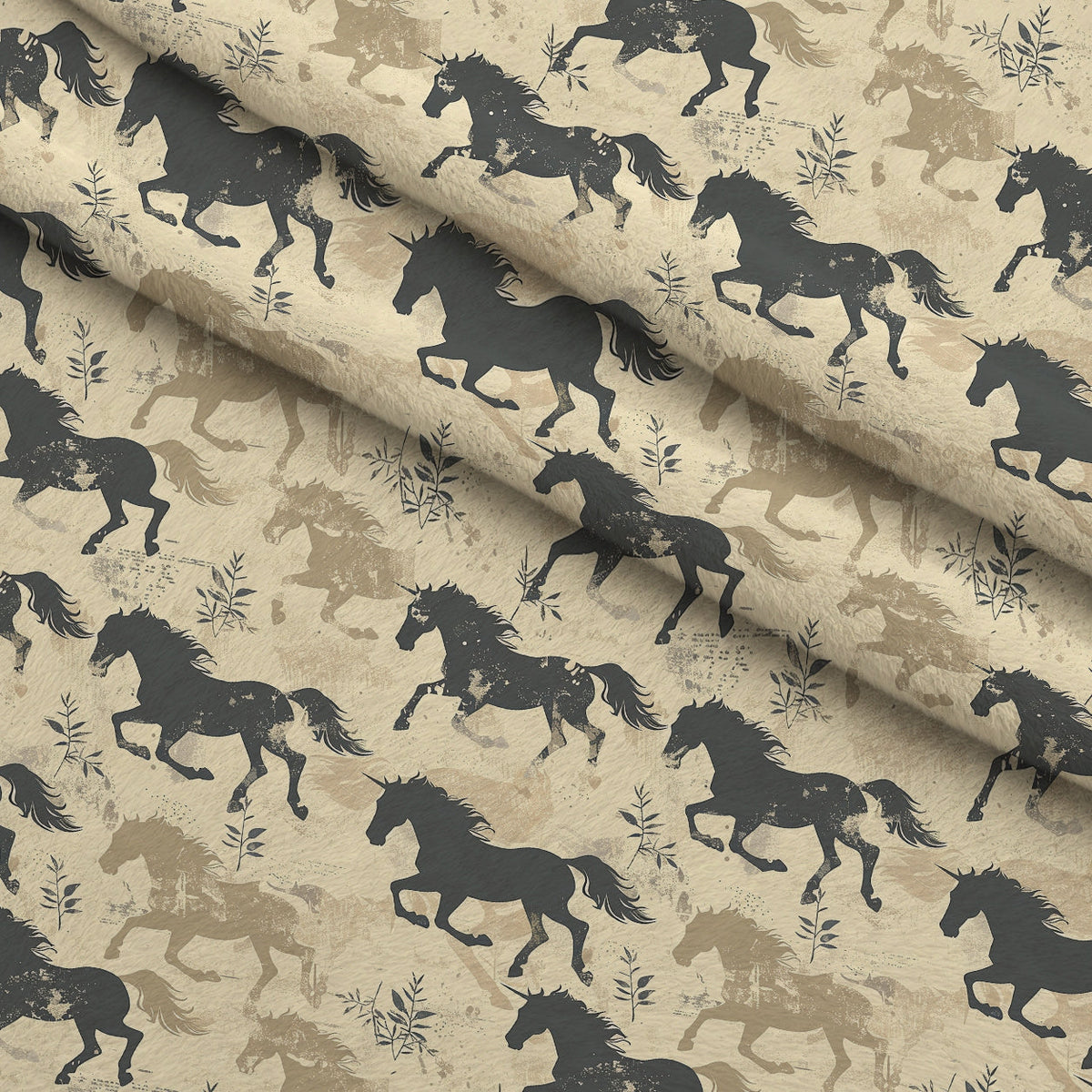 Wild Gallop Pattern 5 Minky Fabric