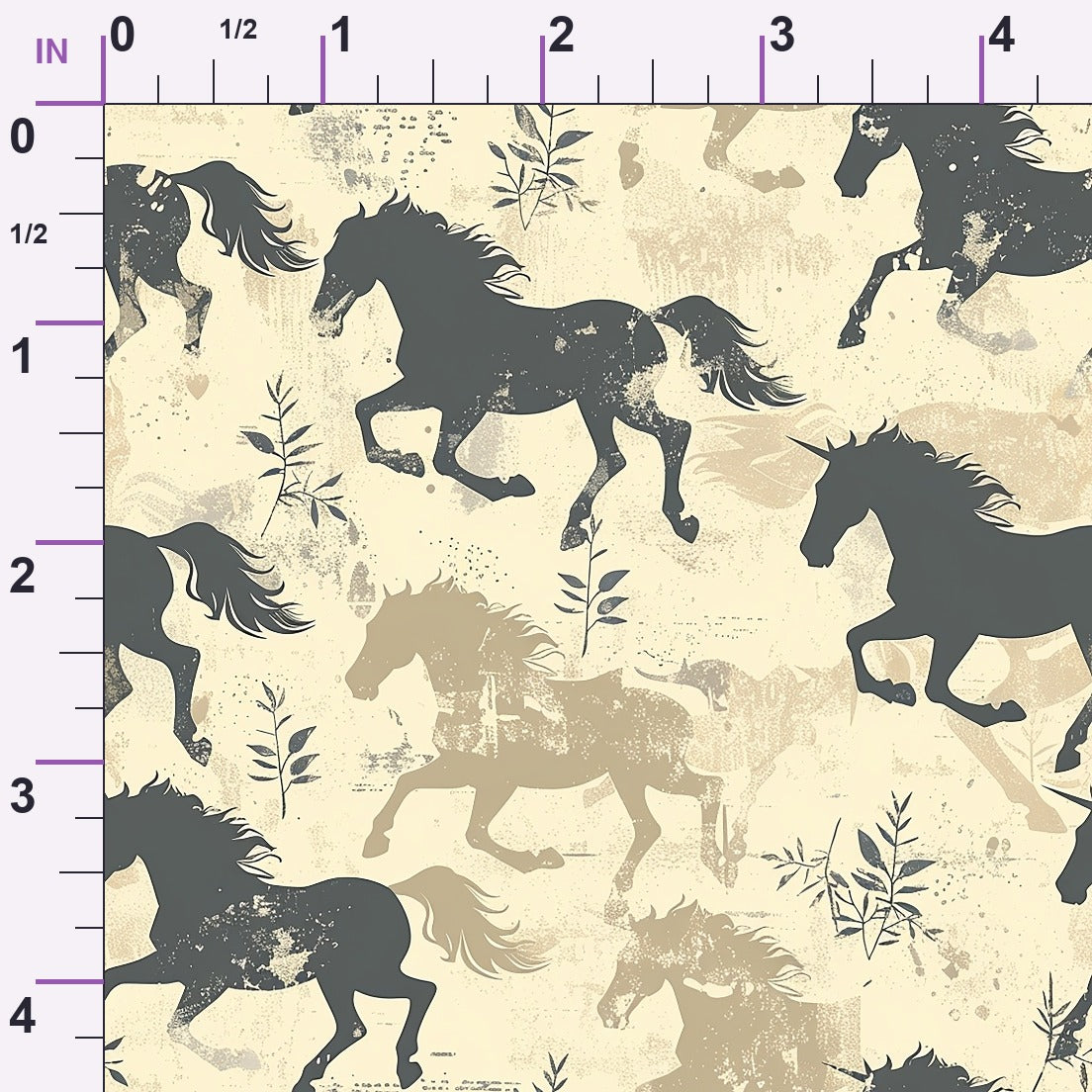 Wild Gallop Pattern 5 Minky Fabric