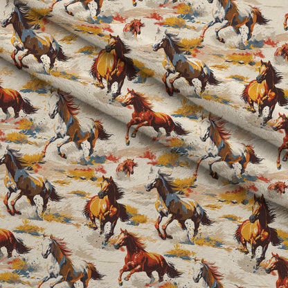 Wild Gallop Pattern 6 Minky Fabric