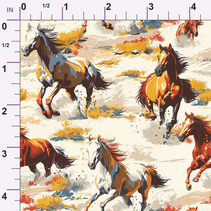 Wild Gallop Pattern 6 Minky Fabric