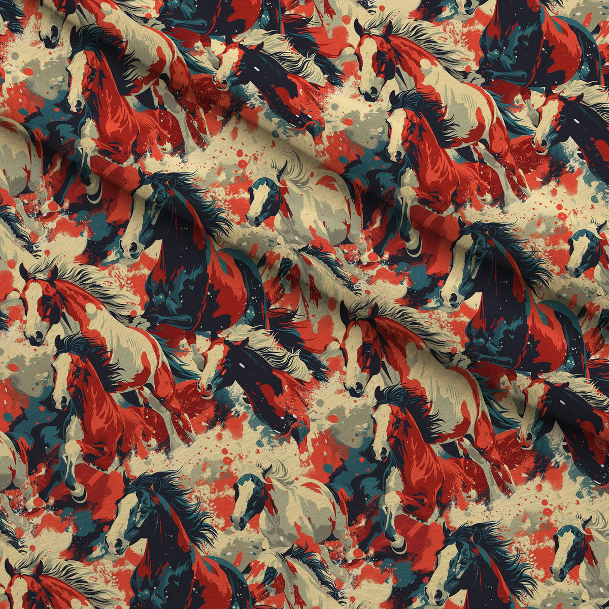 Wild Gallop Pattern 8 Minky Fabric