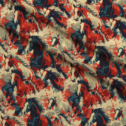 Wild Gallop Pattern 8 Minky Fabric