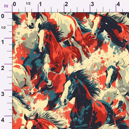 Wild Gallop Pattern 8 Minky Fabric
