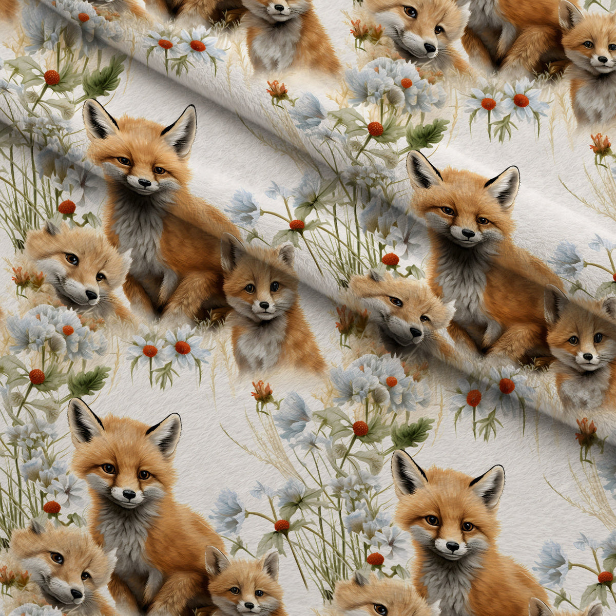 Wildflower Kits Pattern 3 Minky Fabric