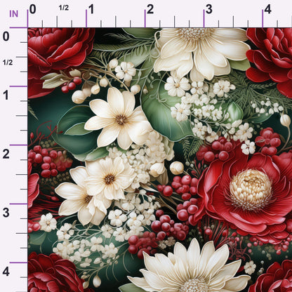 Winterberry Blooms Pattern 13 Minky Fabric