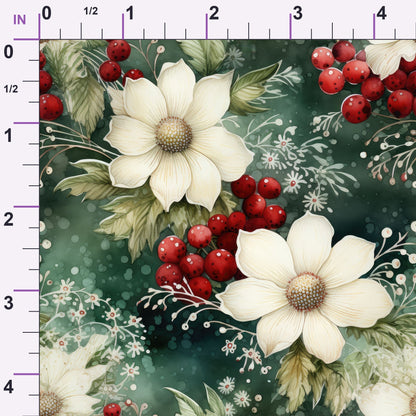 Winterberry Blooms Pattern 15 Minky Fabric