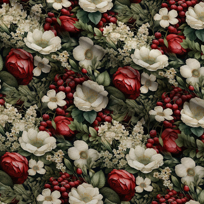 Winterberry Blooms Pattern 20 Minky Fabric