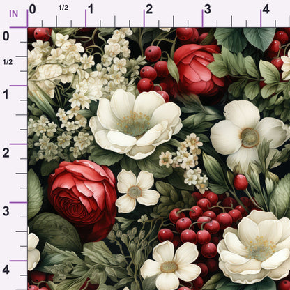Winterberry Blooms Pattern 20 Minky Fabric